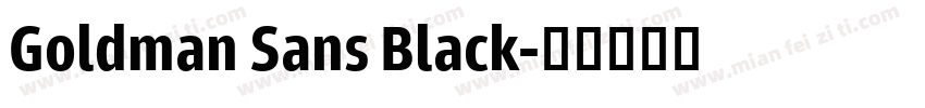 Goldman Sans Black字体转换